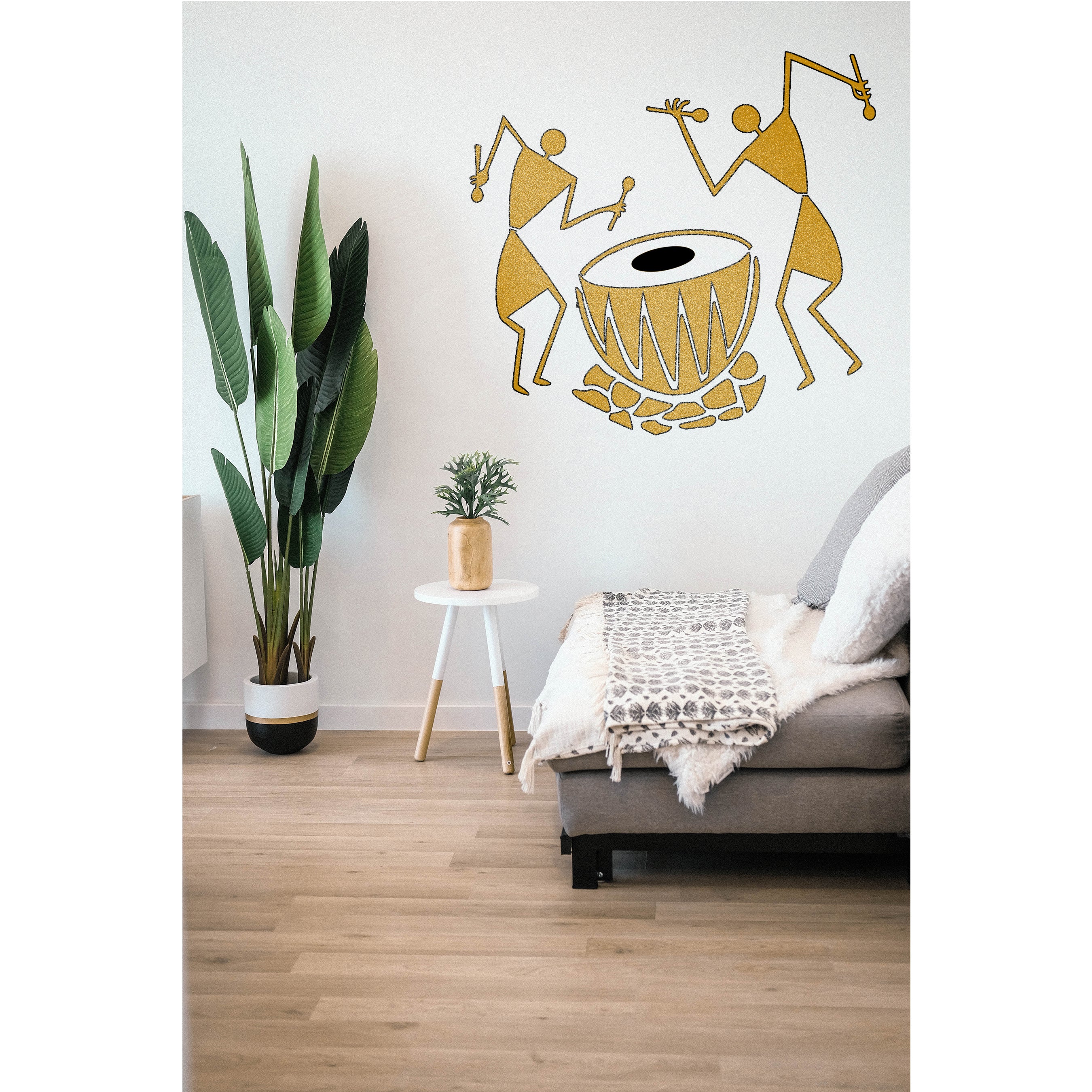 Warli Art & Ancient Reusable Stencil for Canvas and wall painting. ID #4504 - Image 6