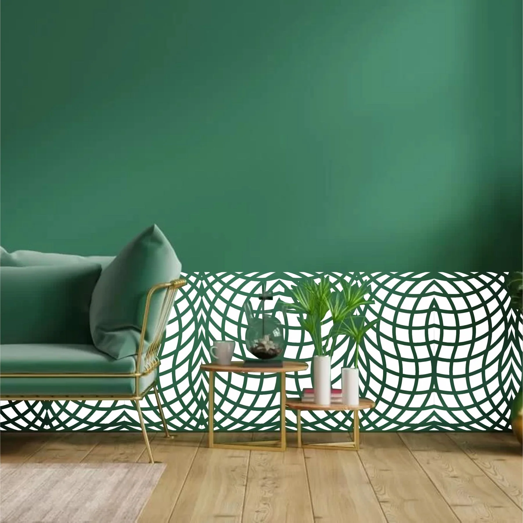 Wave Pattren Stencil Reusable Stencil For Canvas And Wall Painting.ID #353 - Image 4