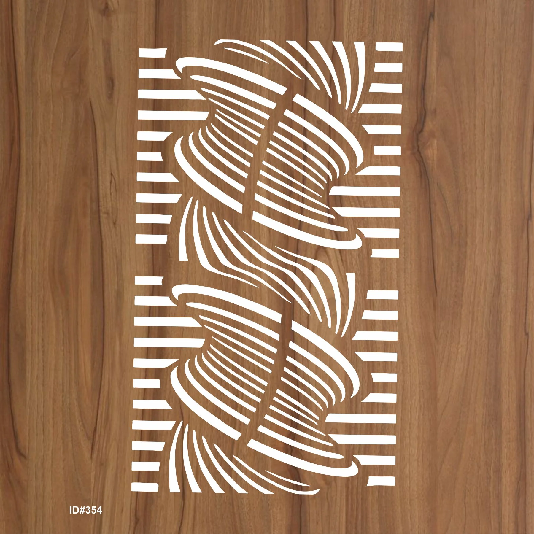 Wave Pattren Stencil Reusable Stencil For Canvas And Wall Painting.ID #354 - Image 2