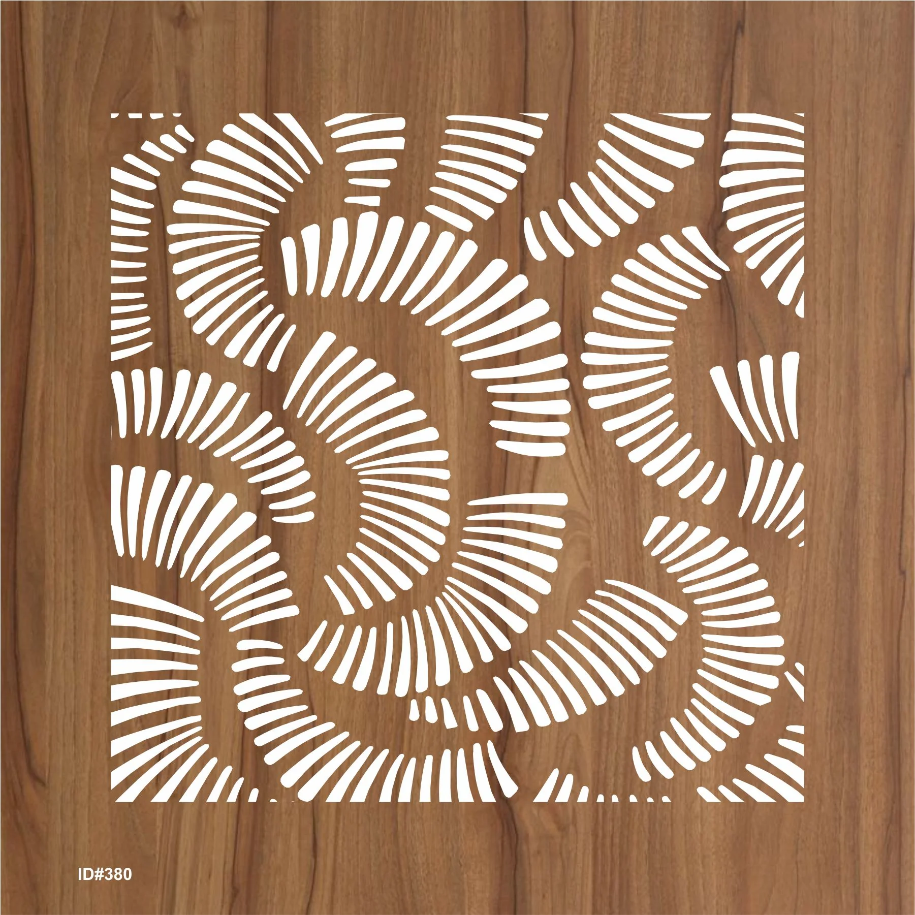 Waves Pattren Stencil Reusable Stencil For Canvas And Wall Painting.ID #380 - Image 2