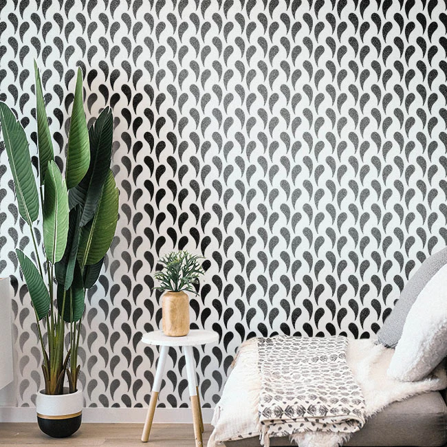 Weaves Pattern Reusable Stencil For Canvas And Wall Painting.ID# 452 - Image 5