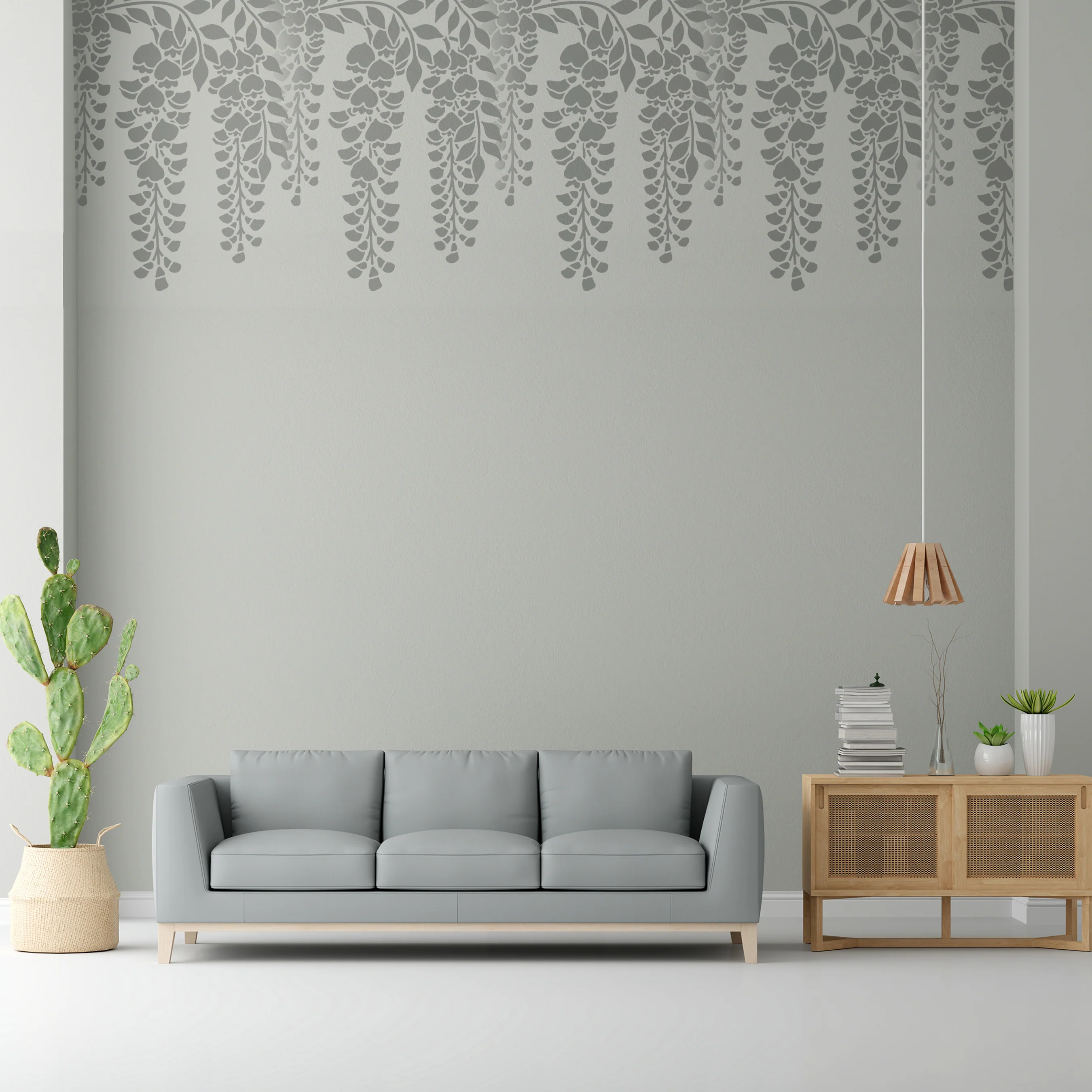 Wisteria Stencil Layering Stencils Wall Painting Scrapbook Coloring Embossing Album Decorative Template. ID #367 - Image 4