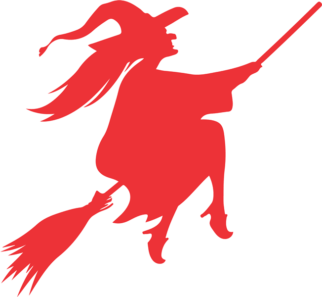 Woman with Magic broom Reusable Stencil For Canvas And Wall Painting.ID#148 - Image 7