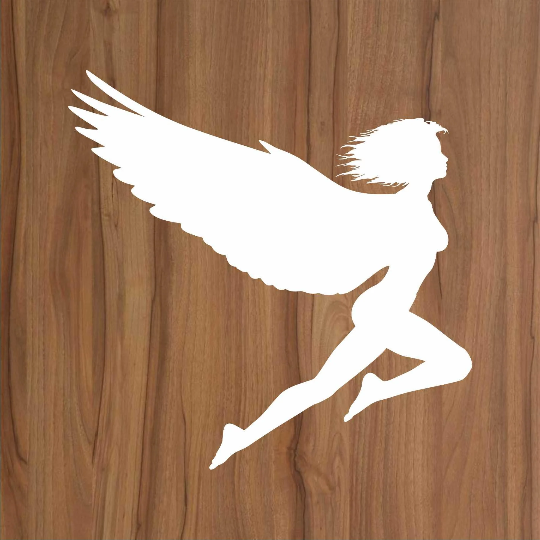 Woman With Wings Flying Reusable Stencil For Canvas And Wall Painting.ID# 443 - Image 2
