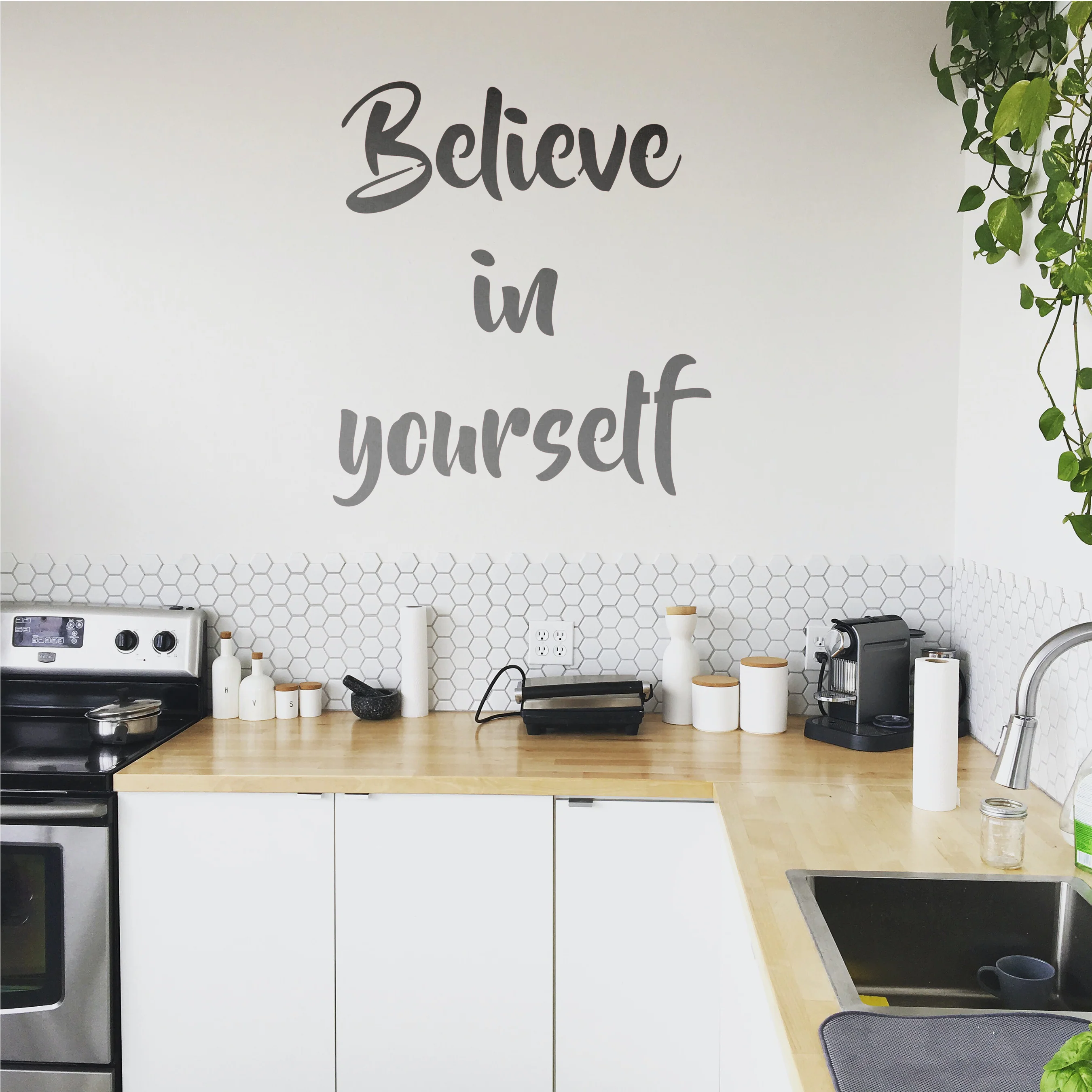 Wording Inspirational Quote Stencils Resuable Plastic Motivational Templates for Word Art Works, Home Decor & DIY Projects. ID#08 - Image 6