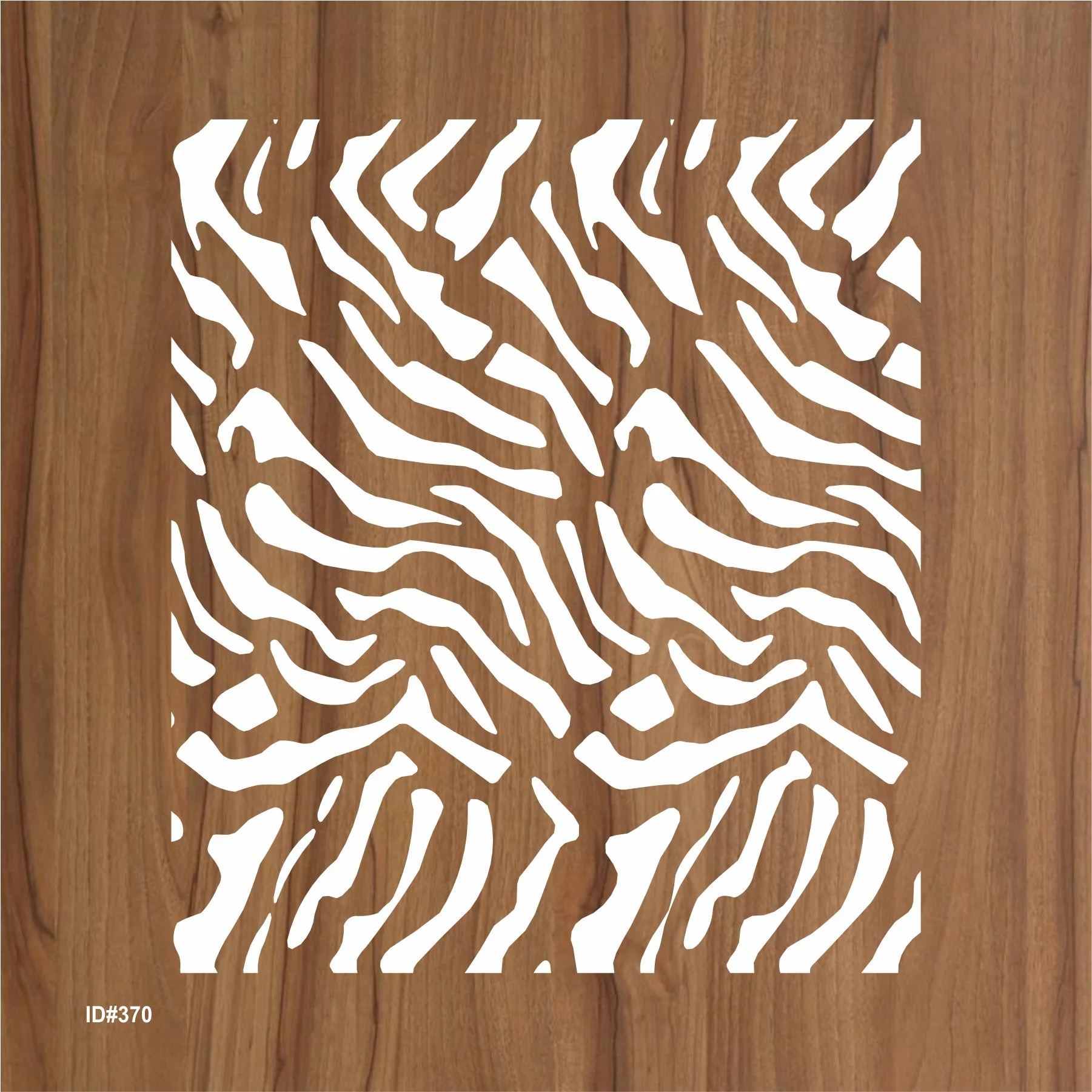 Zebra Stripes Pattren Stencil Reusable Stencil For Canvas And Wall Painting.ID #370 - Image 2