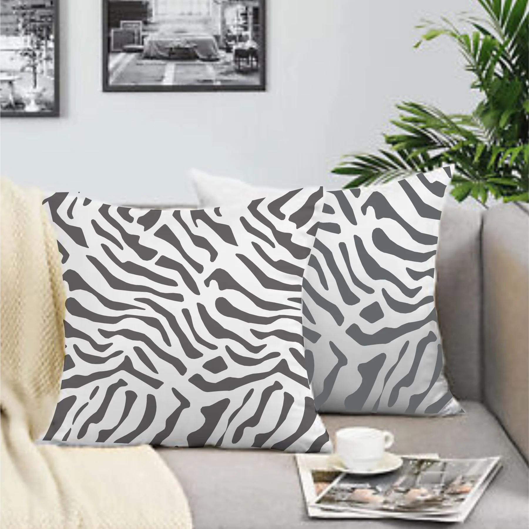 Zebra Stripes Pattren Stencil Reusable Stencil For Canvas And Wall Painting.ID #370 - Image 3