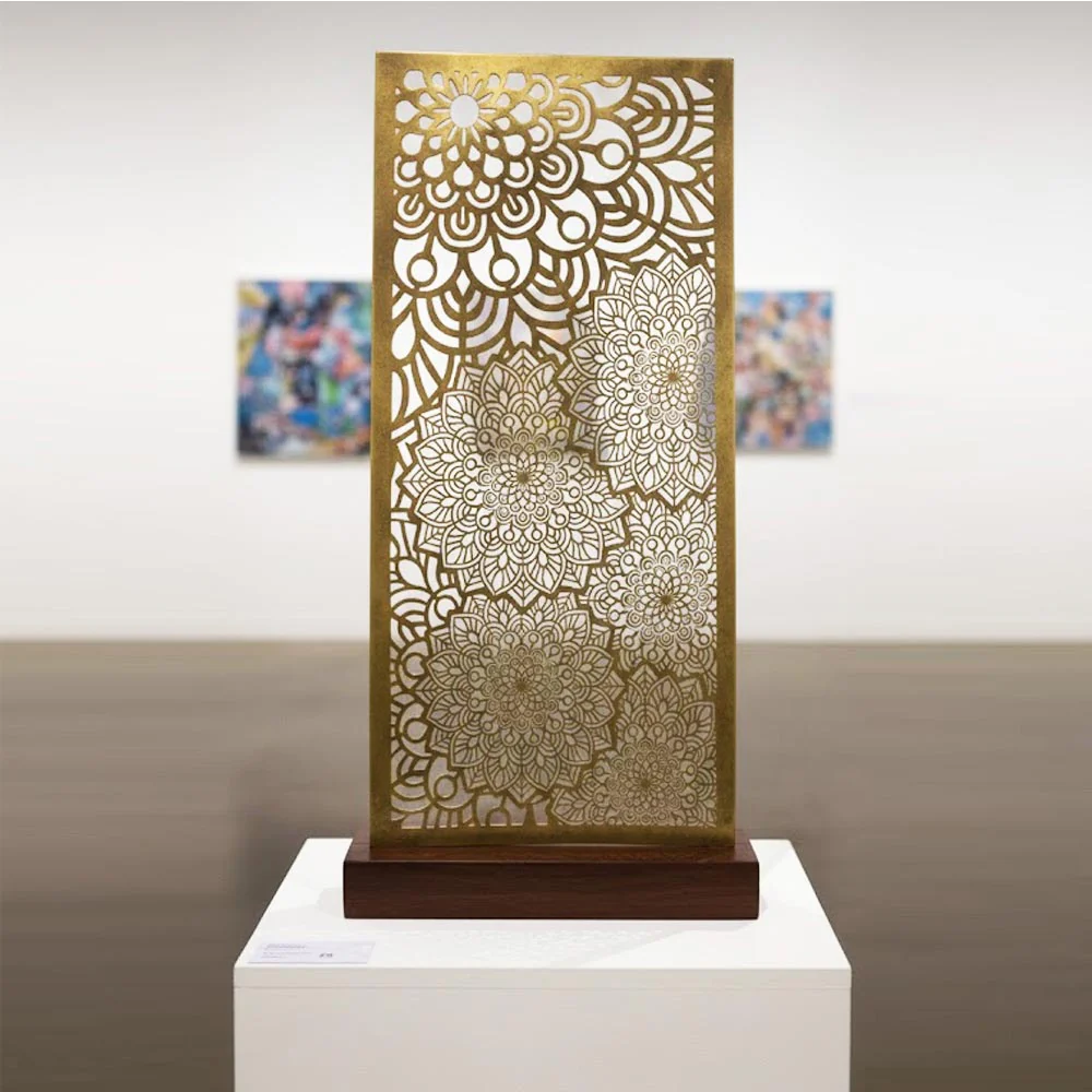 Zen Bloom Mandala Montage Stencil for Walls, Furniture & Canvas – Floral Layered Pattern Design – ID# 739 - Image 3