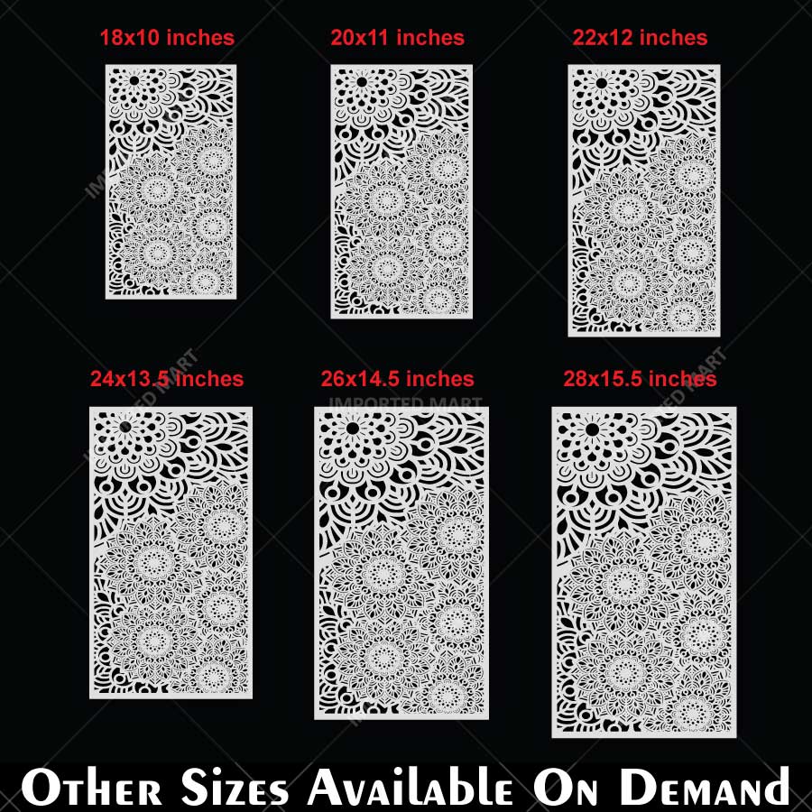 Zen Bloom Mandala Montage Stencil for Walls, Furniture & Canvas – Floral Layered Pattern Design – ID# 739 - Image 8